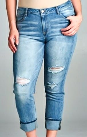 Plus Boy Friend Jeans - DESEO