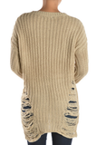 Shredded Sweater Dress - DESEO